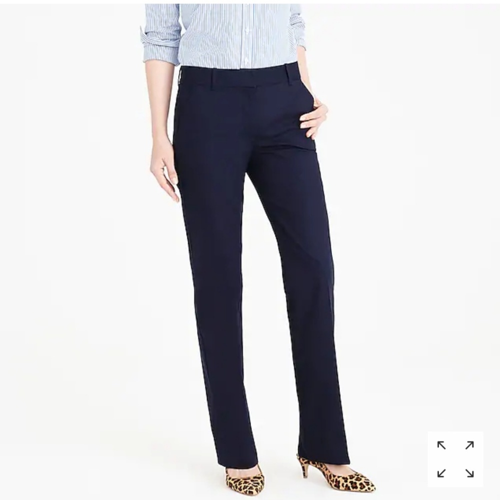 J. Crew Addison Navy Chino Work Pants Size 2S & 4S